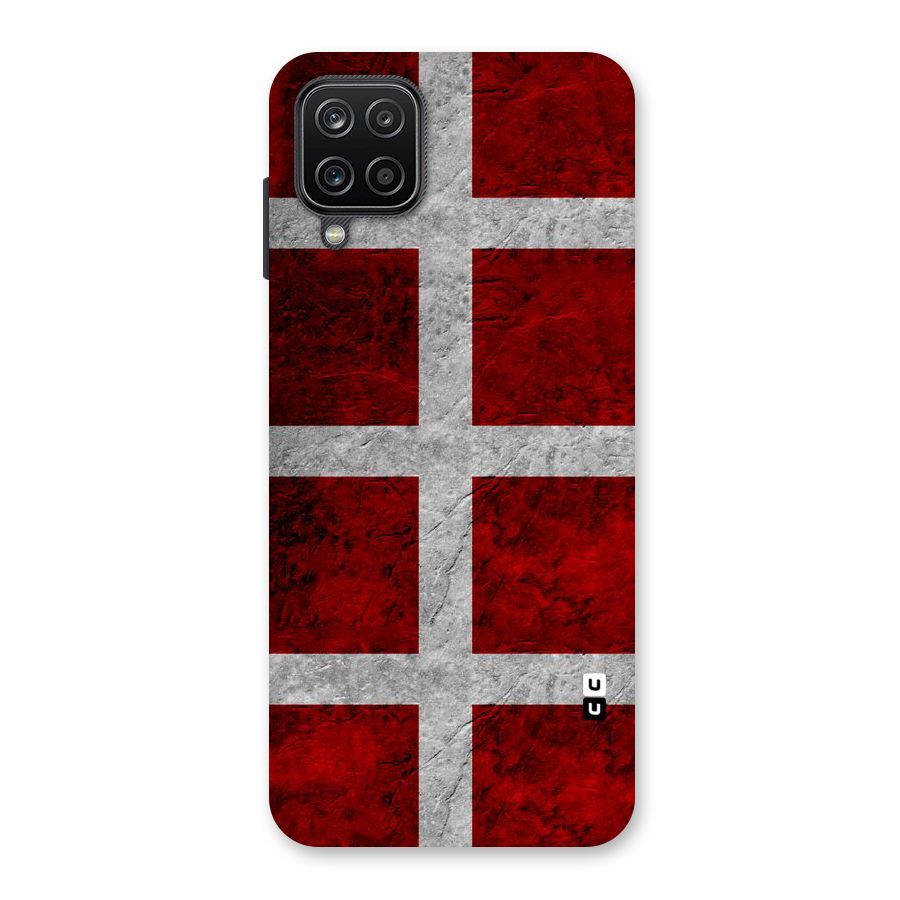 Silver Lines Back Case for Galaxy A12