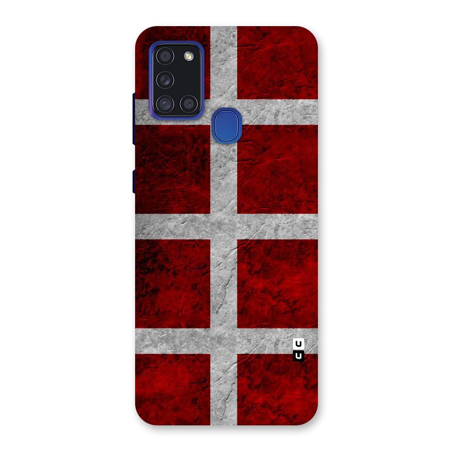 Silver Lines Back Case for Galaxy A21s