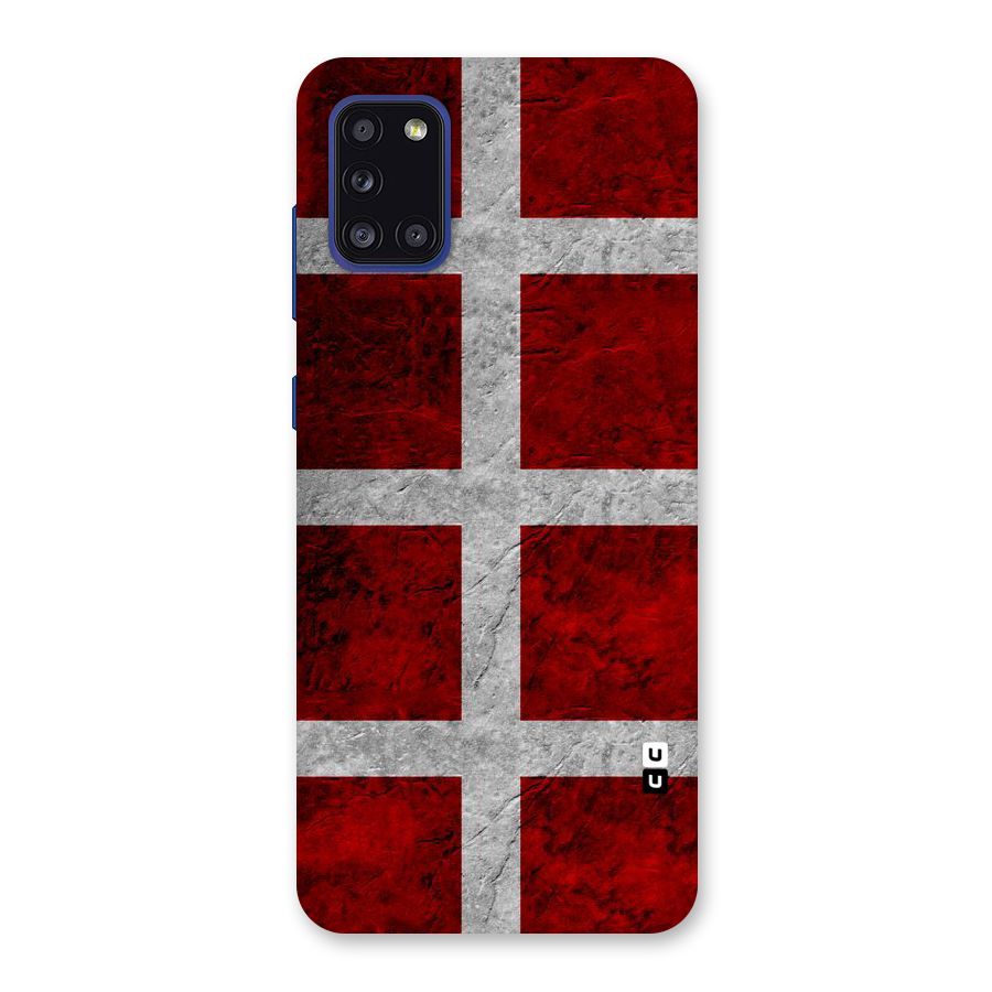 Silver Lines Back Case for Galaxy A31