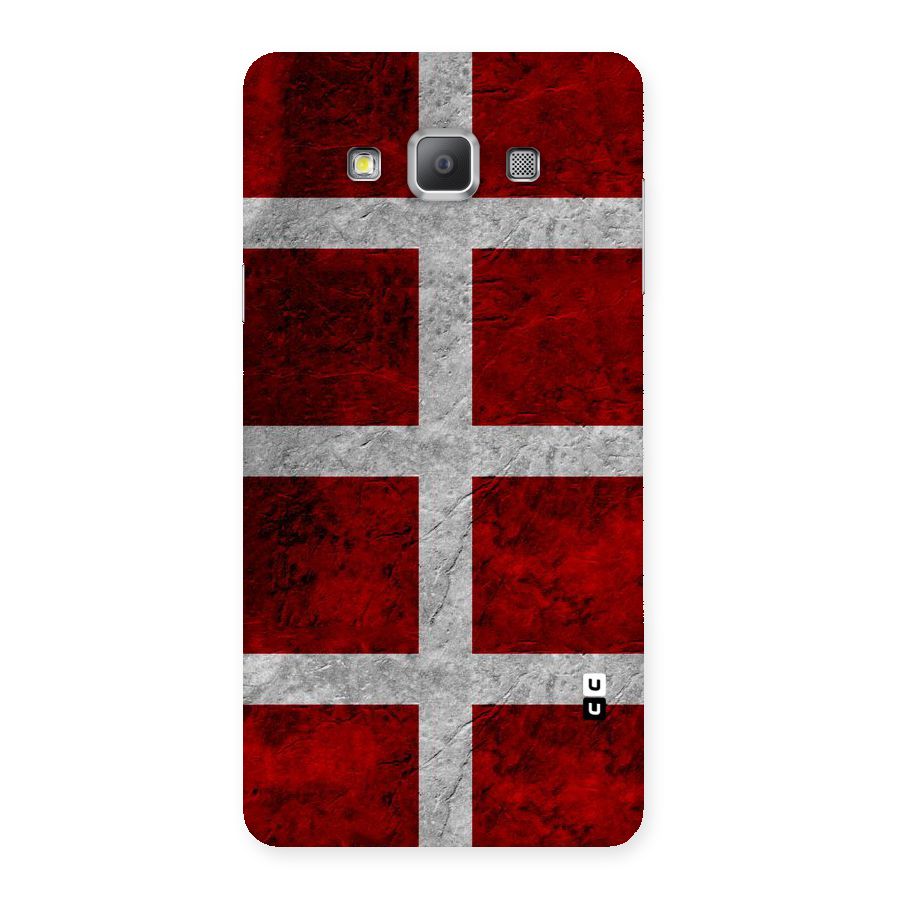 Silver Lines Back Case for Galaxy A7