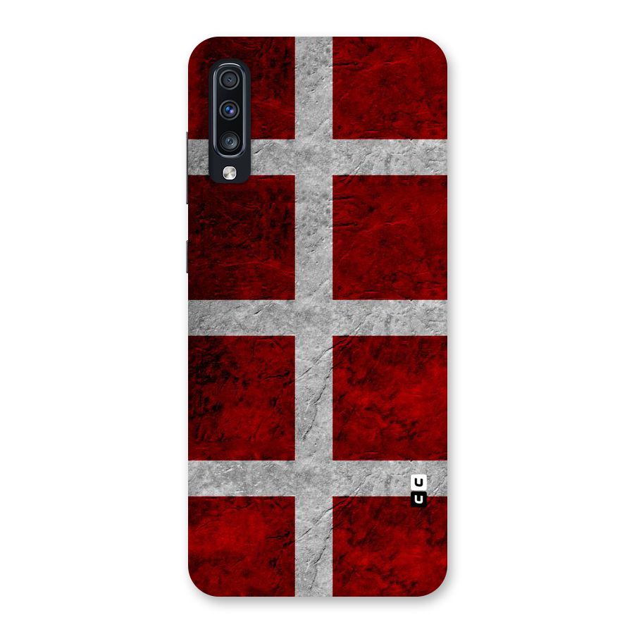 Silver Lines Back Case for Galaxy A70
