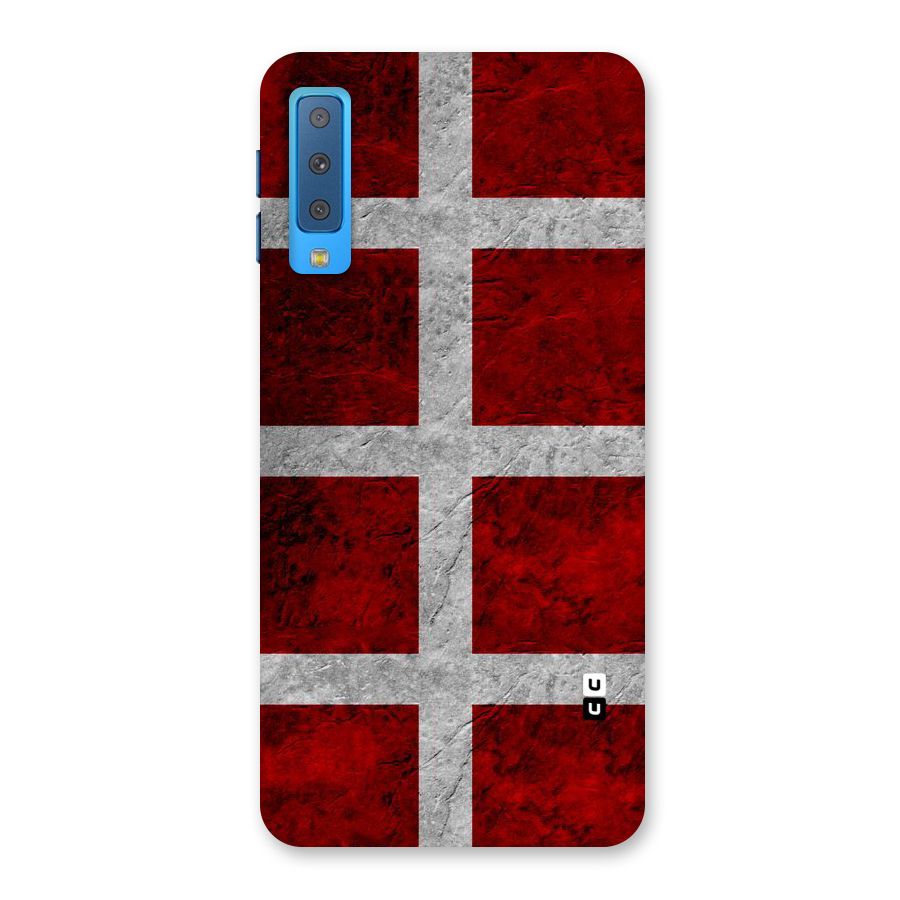 Silver Lines Back Case for Galaxy A7 (2018)