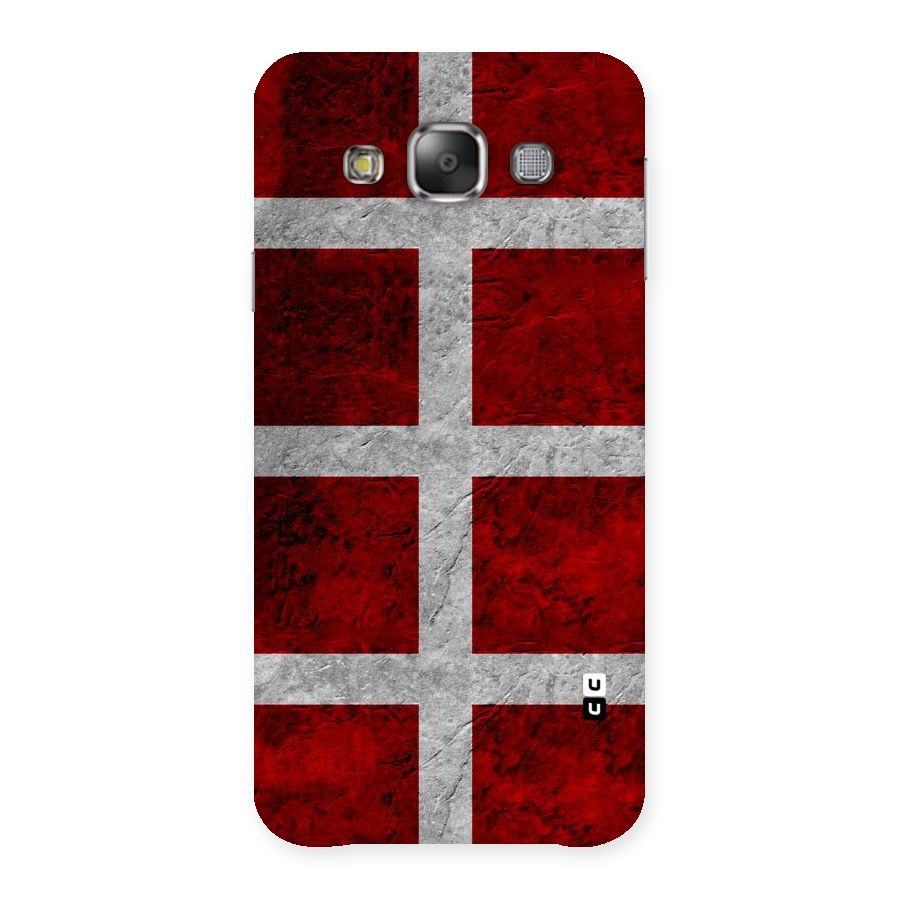 Silver Lines Back Case for Galaxy E7