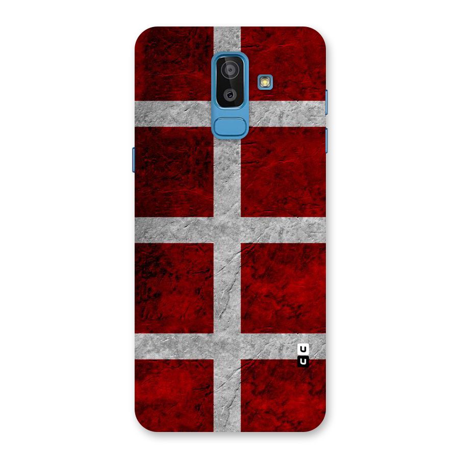 Silver Lines Back Case for Galaxy J8