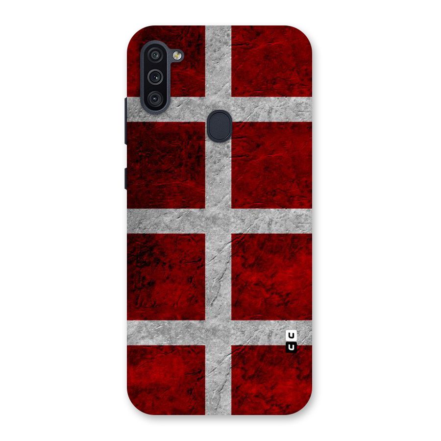 Silver Lines Back Case for Galaxy M11