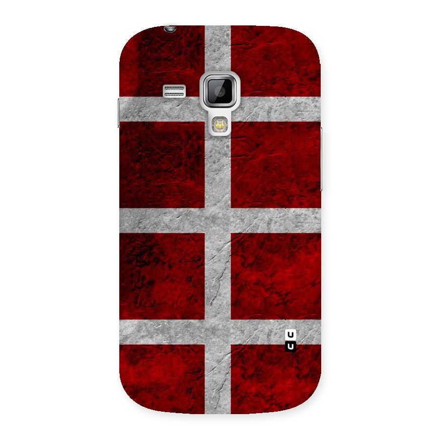Silver Lines Back Case for Galaxy S Duos