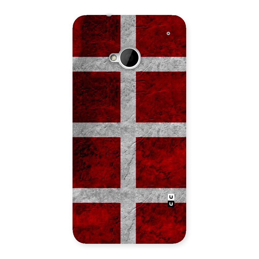Silver Lines Back Case for HTC One M7