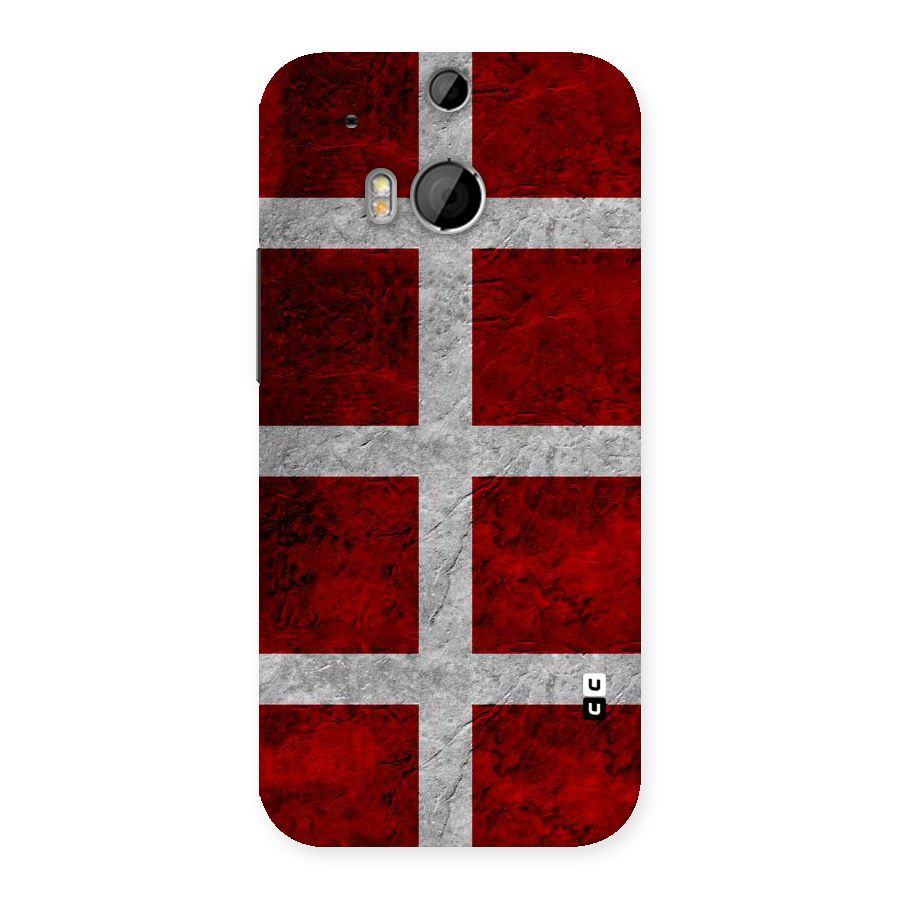 Silver Lines Back Case for HTC One M8
