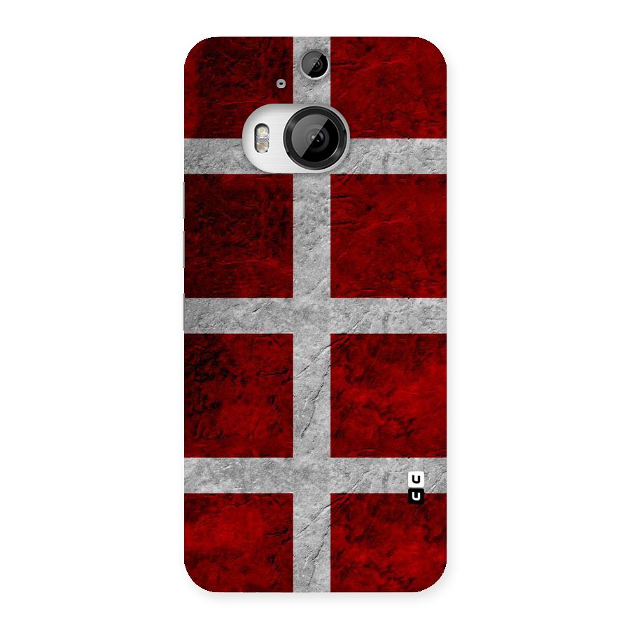 Silver Lines Back Case for HTC One M9 Plus