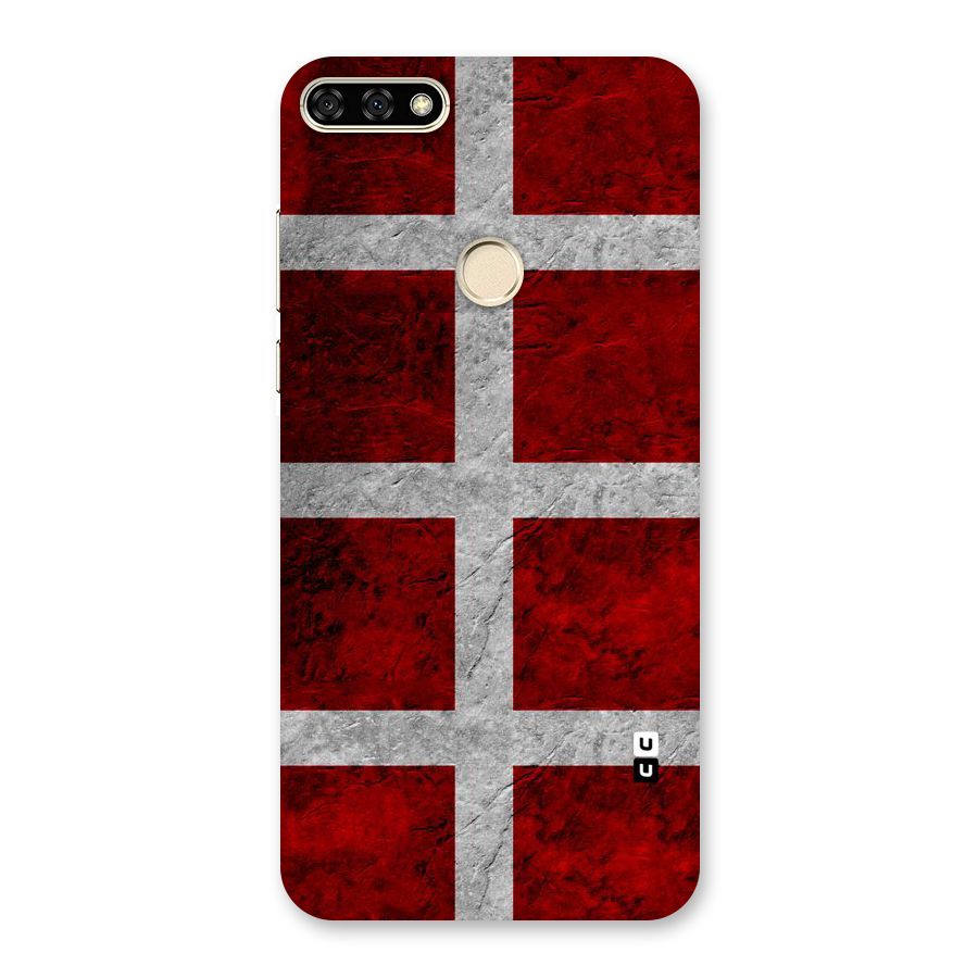 Silver Lines Back Case for Honor 7A