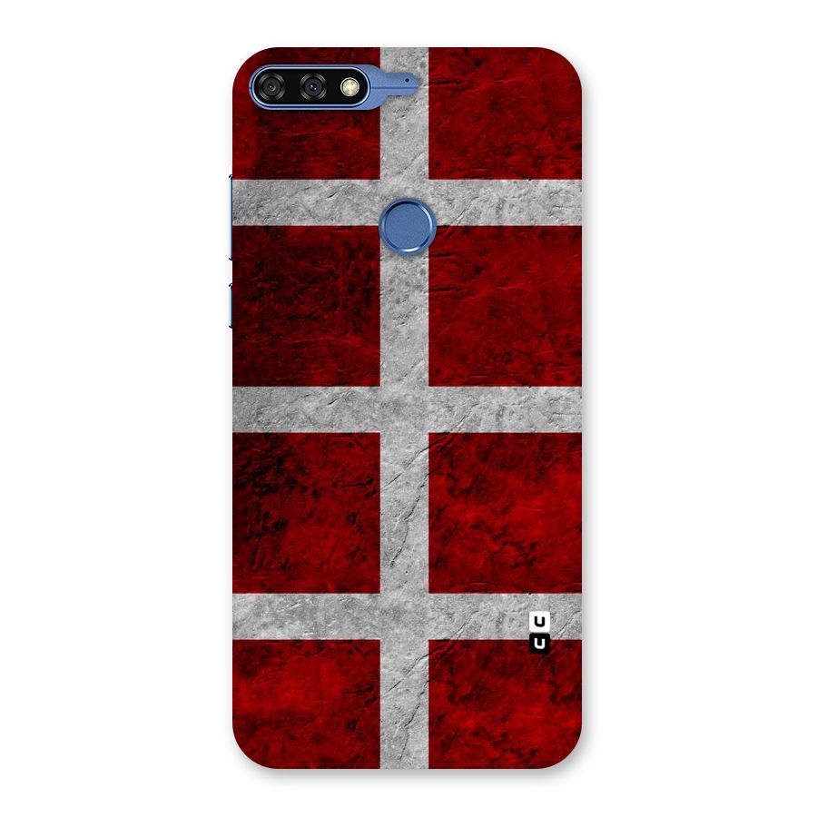 Silver Lines Back Case for Honor 7C