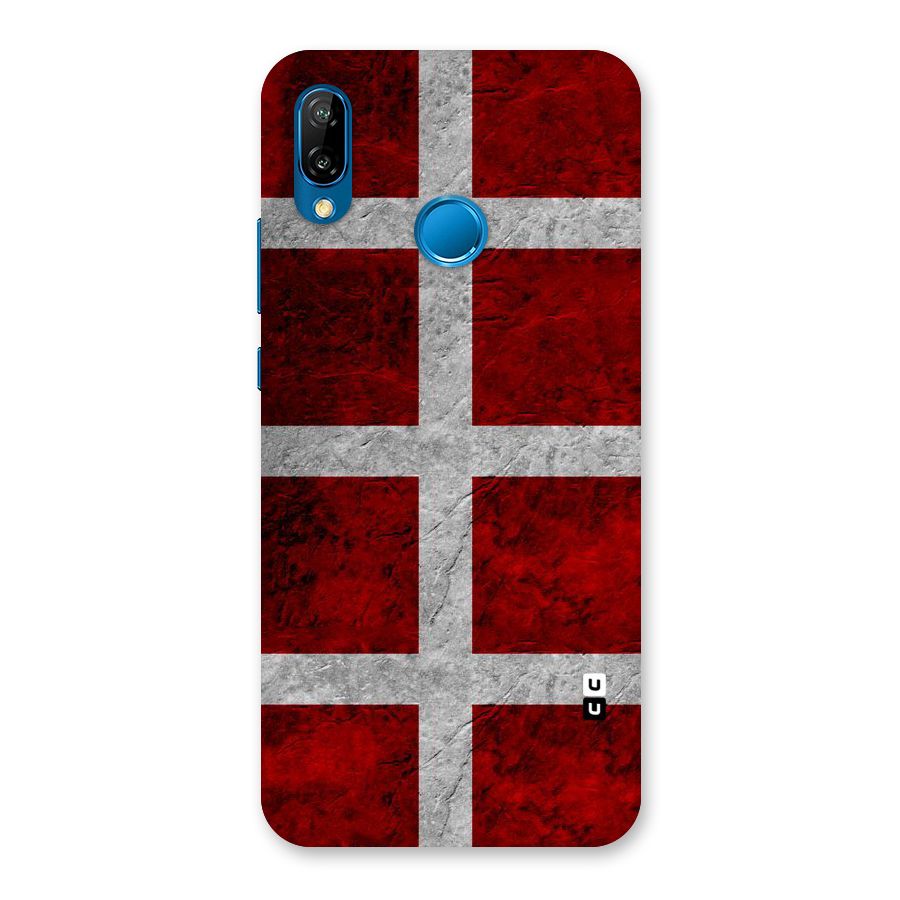 Silver Lines Back Case for Huawei P20 Lite