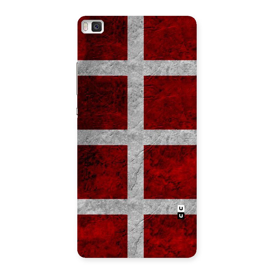 Silver Lines Back Case for Huawei P8