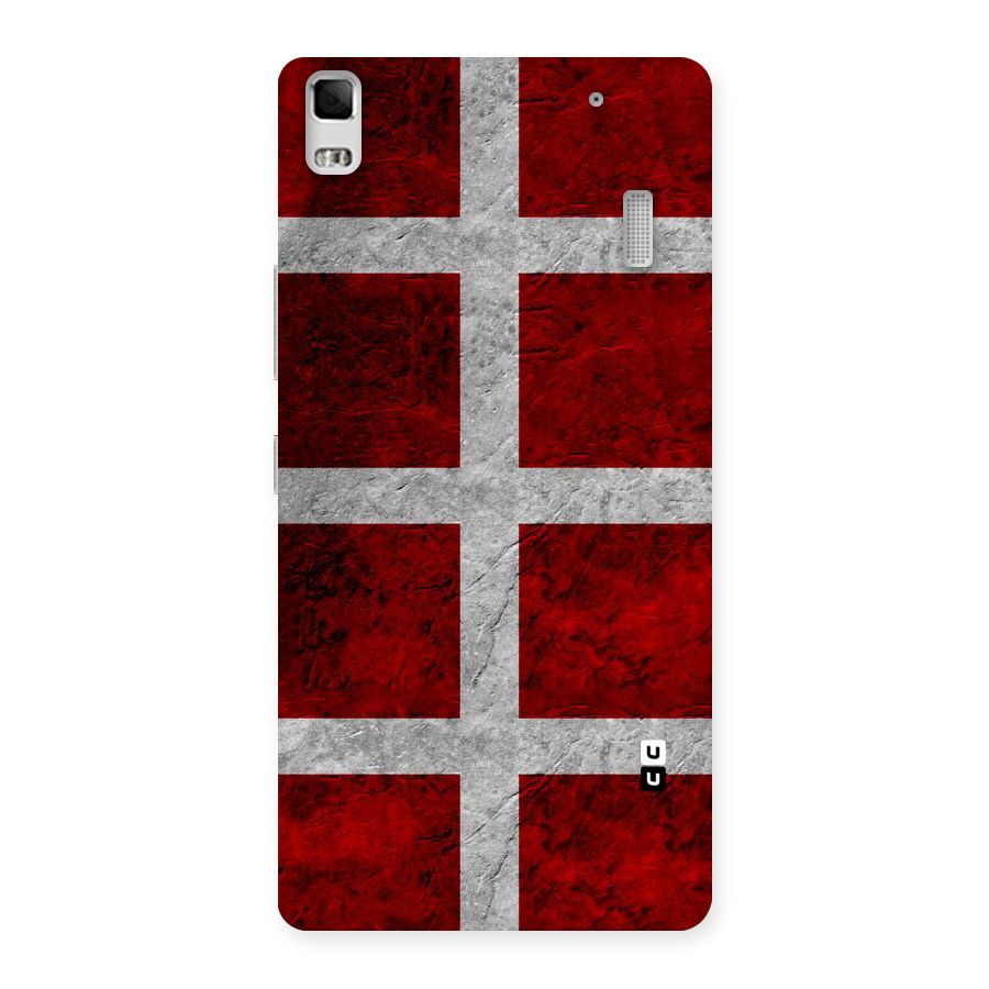 Silver Lines Back Case for Lenovo A7000