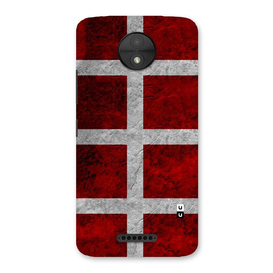 Silver Lines Back Case for Moto C