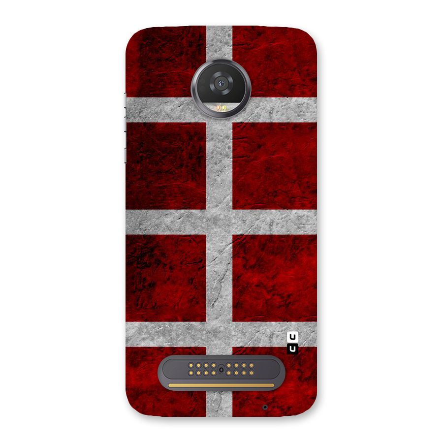 Silver Lines Back Case for Moto Z2 Play