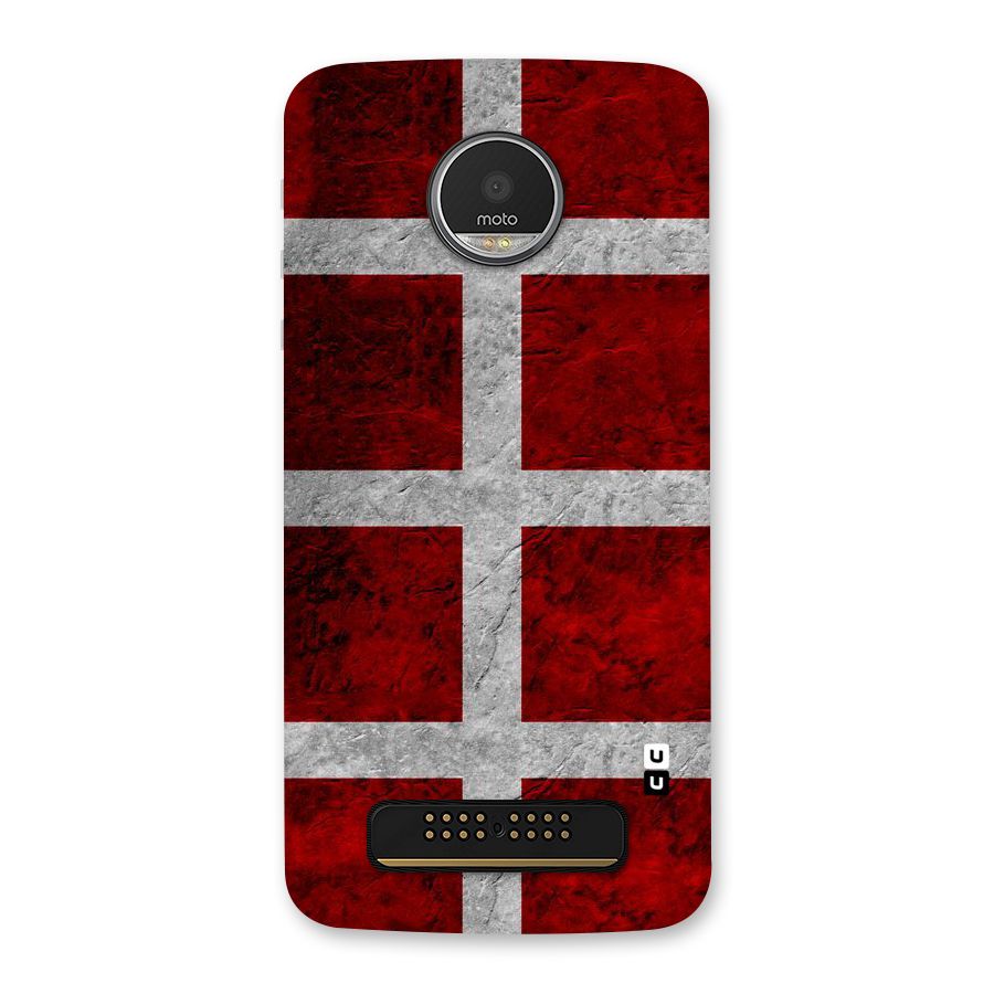 Silver Lines Back Case for Moto Z Play