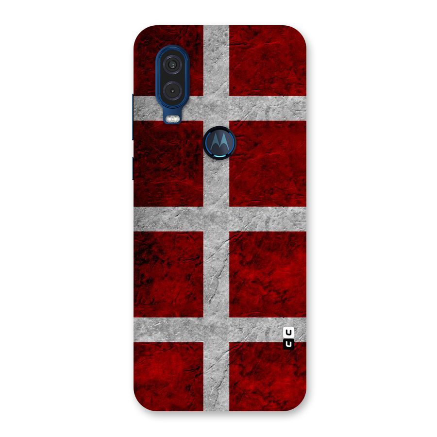 Silver Lines Back Case for Motorola One Vision