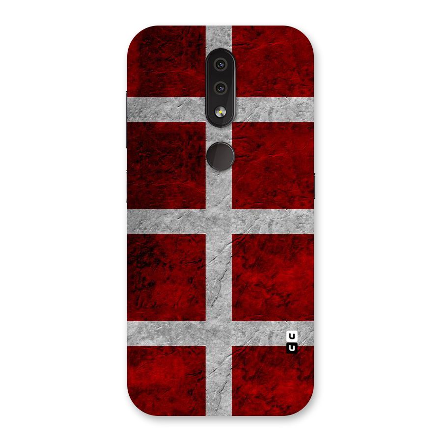 Silver Lines Back Case for Nokia 4.2