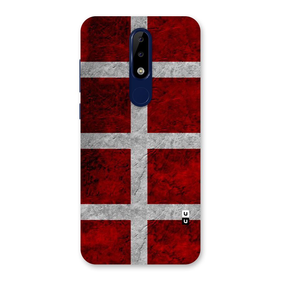 Silver Lines Back Case for Nokia 5.1 Plus