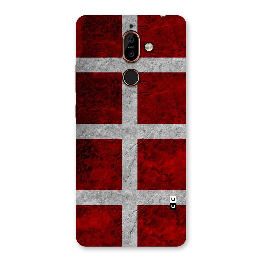Silver Lines Back Case for Nokia 7 Plus