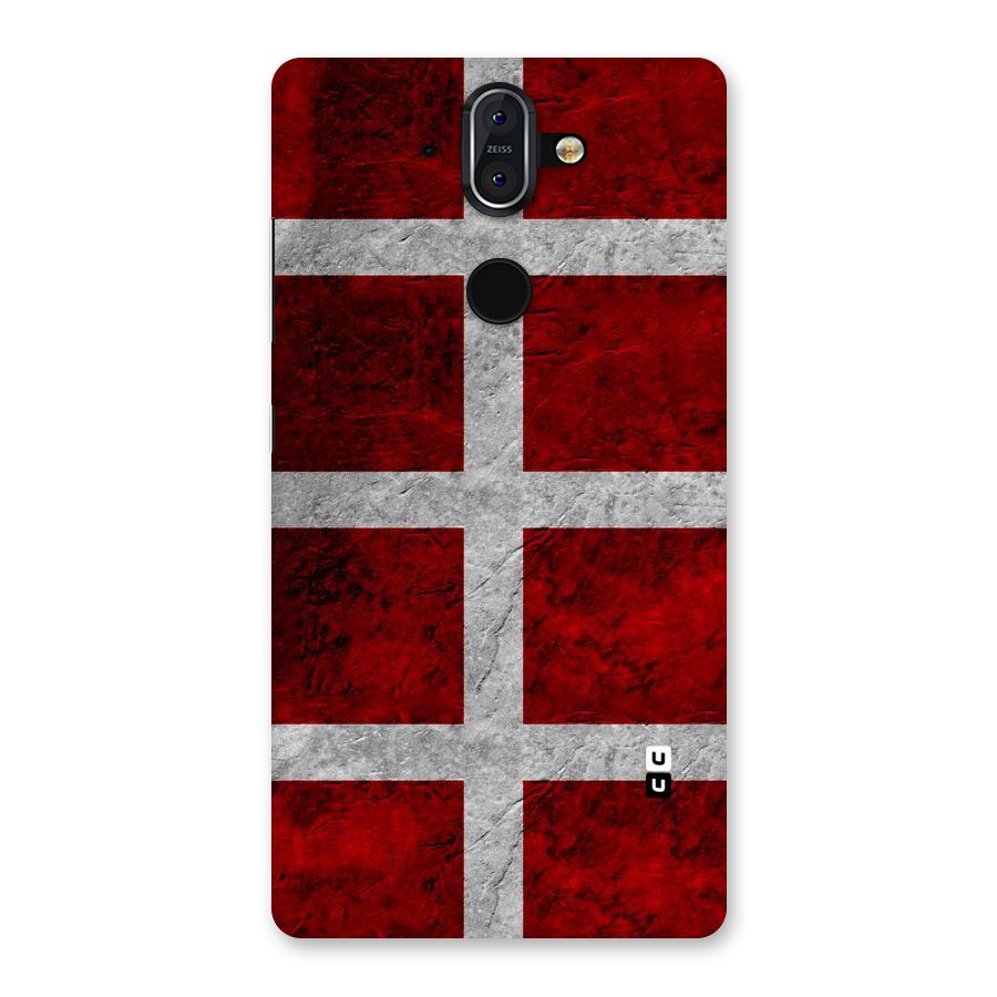 Silver Lines Back Case for Nokia 8 Sirocco