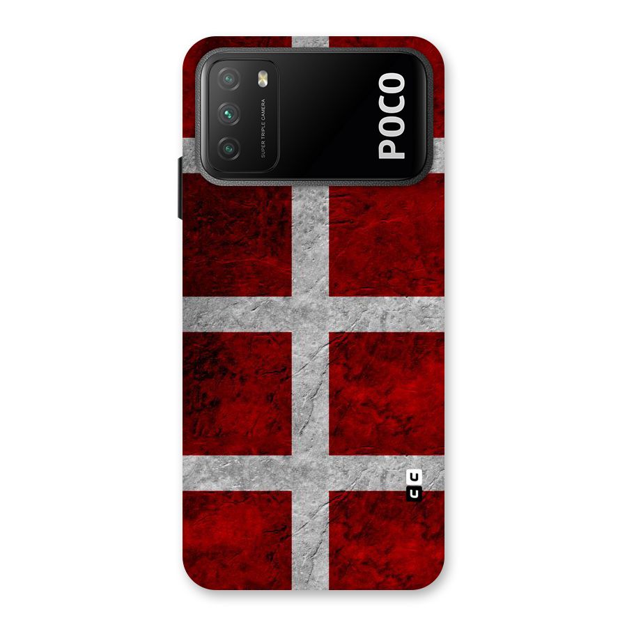 Silver Lines Back Case for Poco M3