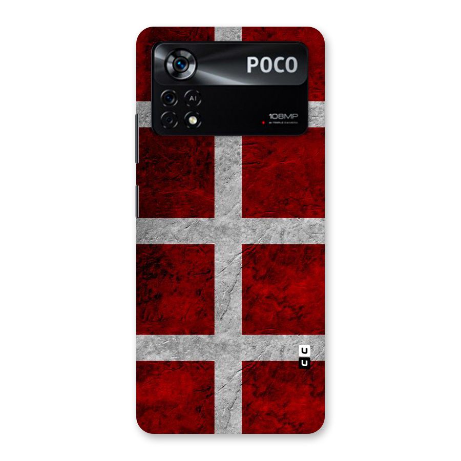 Silver Lines Back Case for Poco X4 Pro 5G