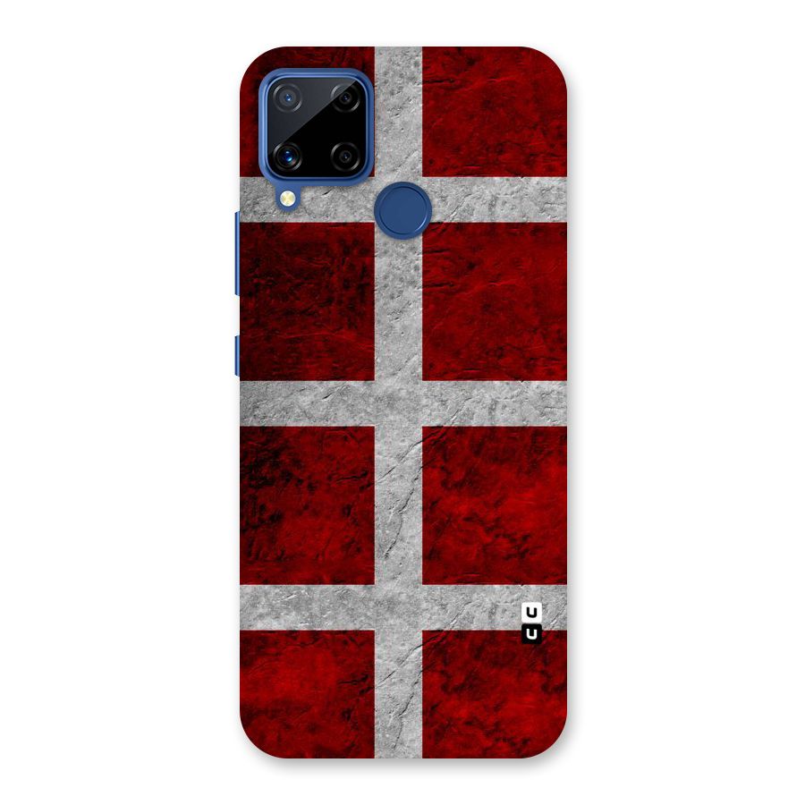 Silver Lines Back Case for Realme C15