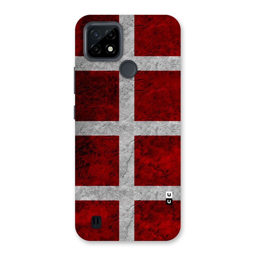 Silver Lines Back Case for Realme C21