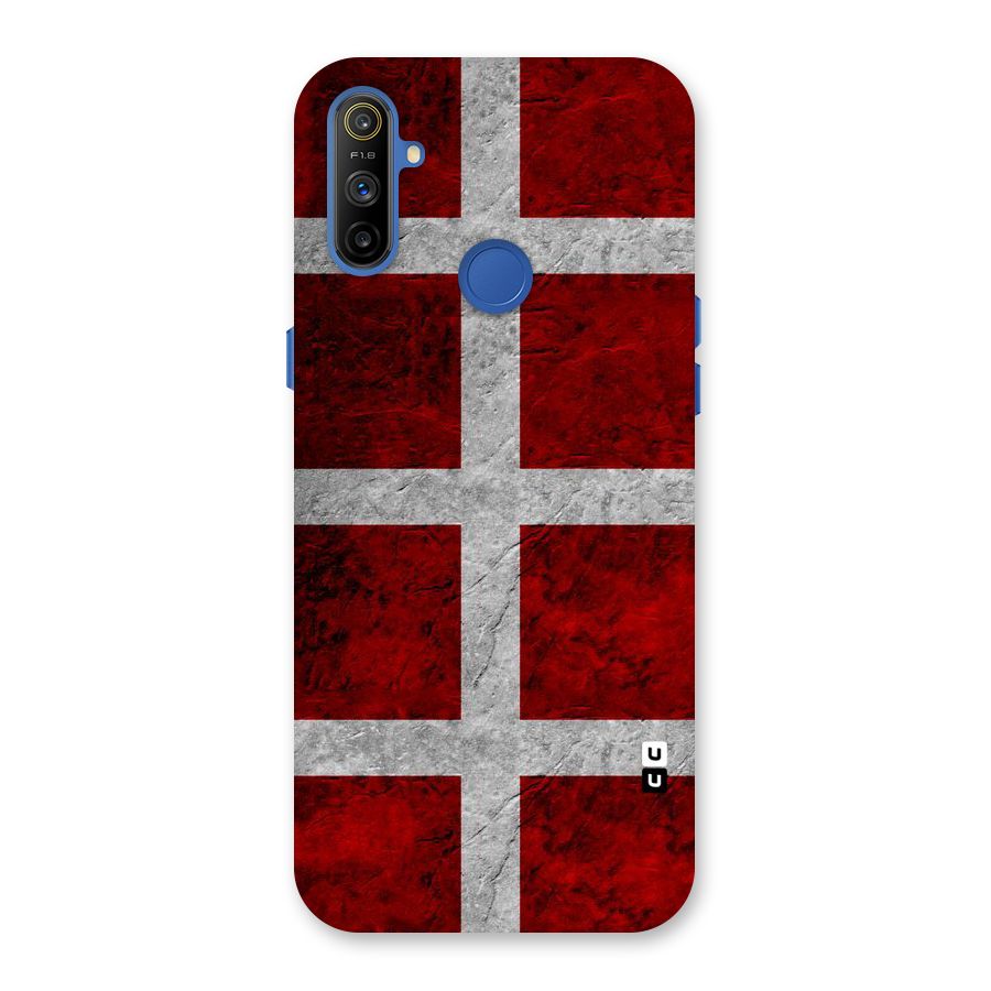 Silver Lines Back Case for Realme Narzo 10A