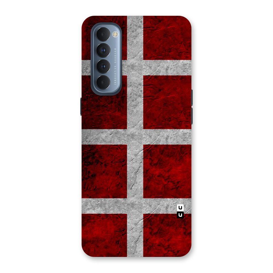 Silver Lines Back Case for Reno4 Pro
