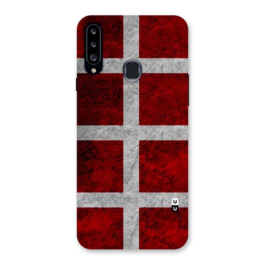 Silver Lines Back Case for Samsung Galaxy A20s