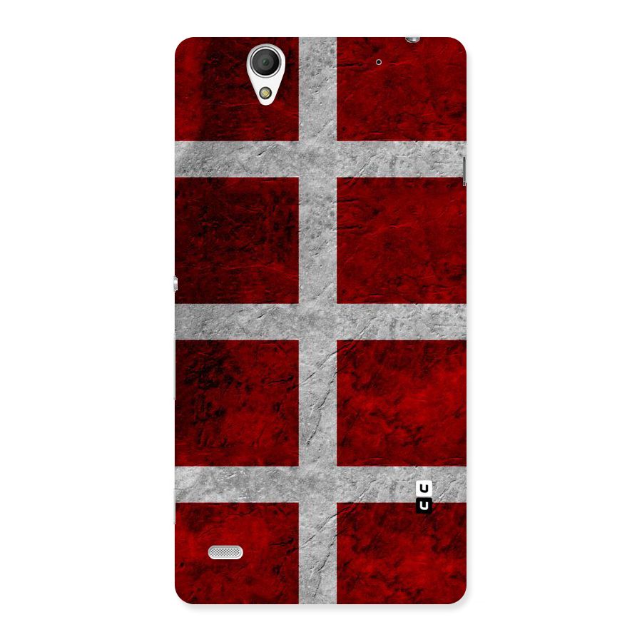 Silver Lines Back Case for Sony Xperia C4