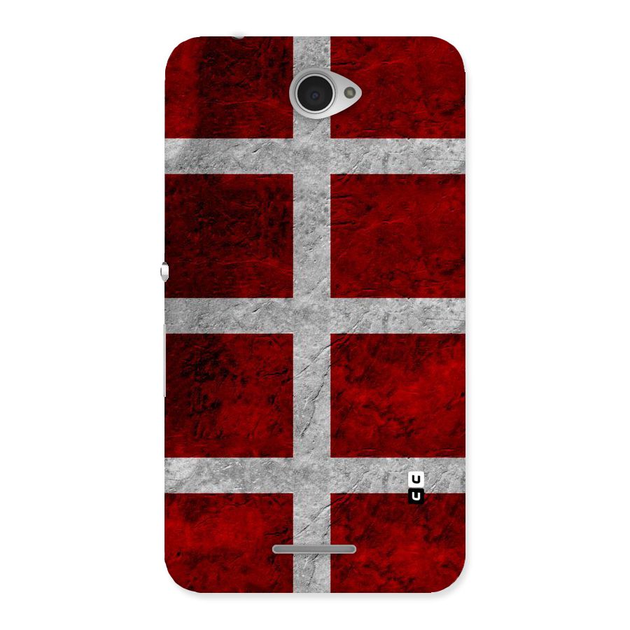 Silver Lines Back Case for Sony Xperia E4