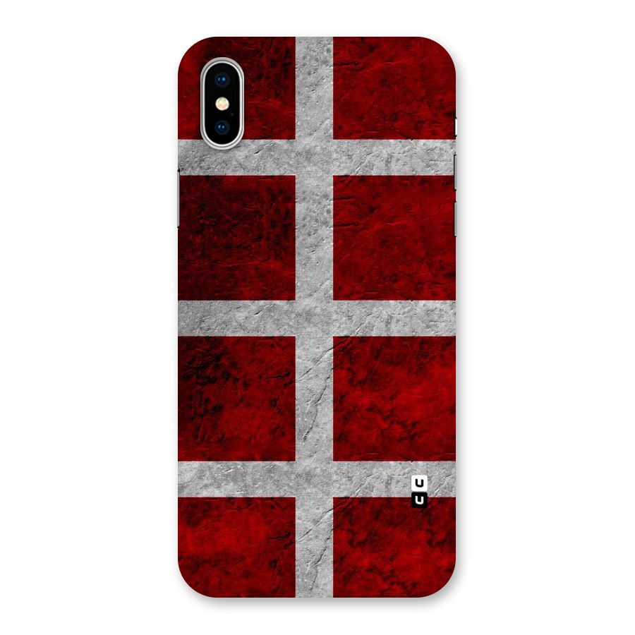 Silver Lines Back Case for iPhone X