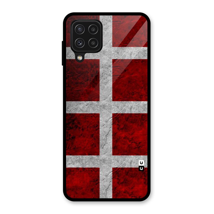 Silver Lines Glass Back Case for Galaxy A22 4G