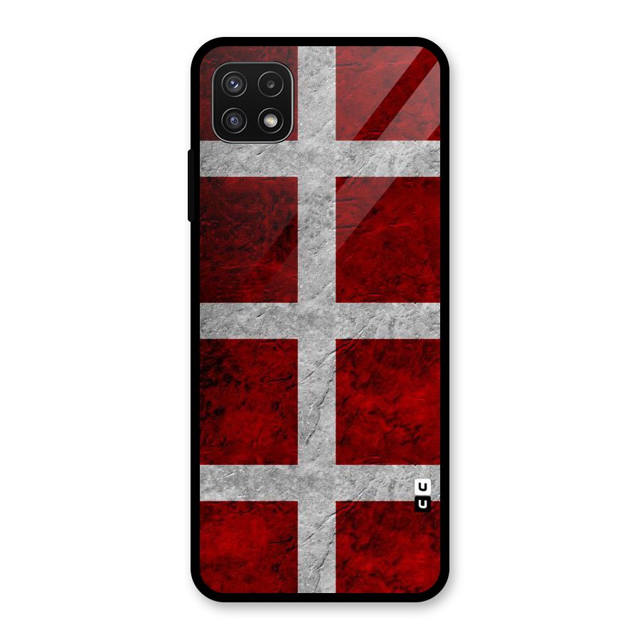 Silver Lines Glass Back Case for Galaxy A22 5G