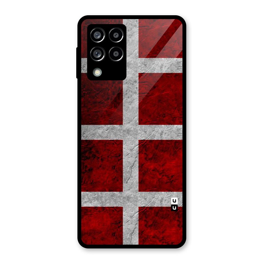 Silver Lines Glass Back Case for Galaxy M53 5G