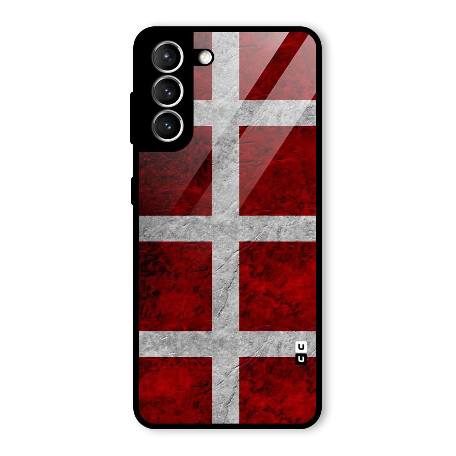Silver Lines Glass Back Case for Galaxy S21 5G