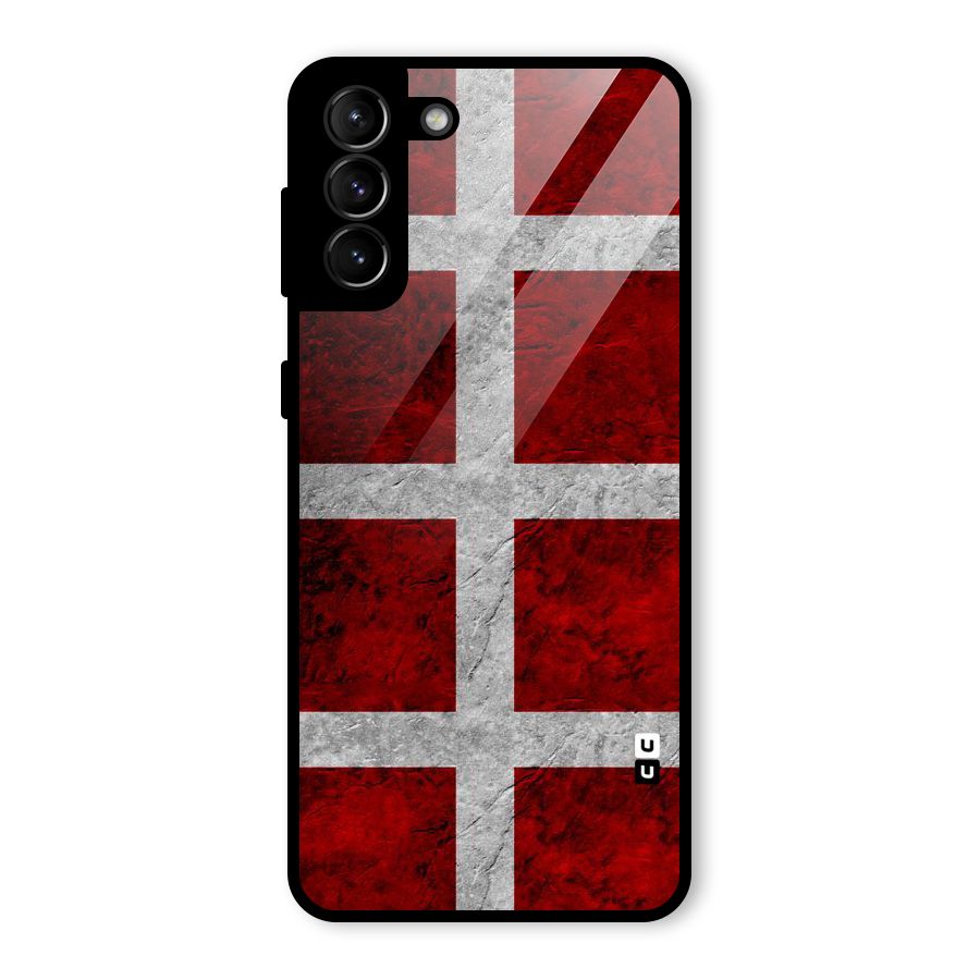 Silver Lines Glass Back Case for Galaxy S21 Plus