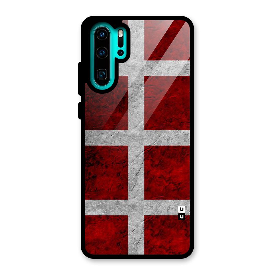 Silver Lines Glass Back Case for Huawei P30 Pro