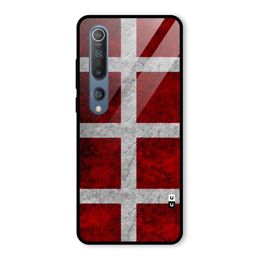 Silver Lines Glass Back Case for Mi 10