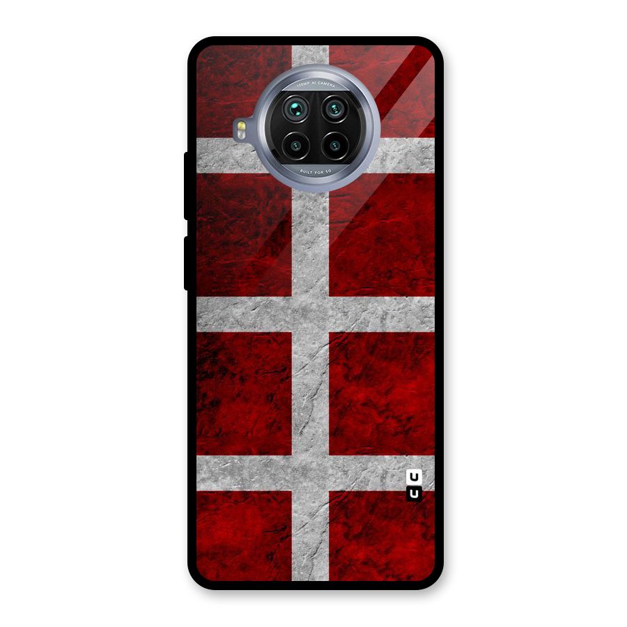 Silver Lines Glass Back Case for Mi 10i