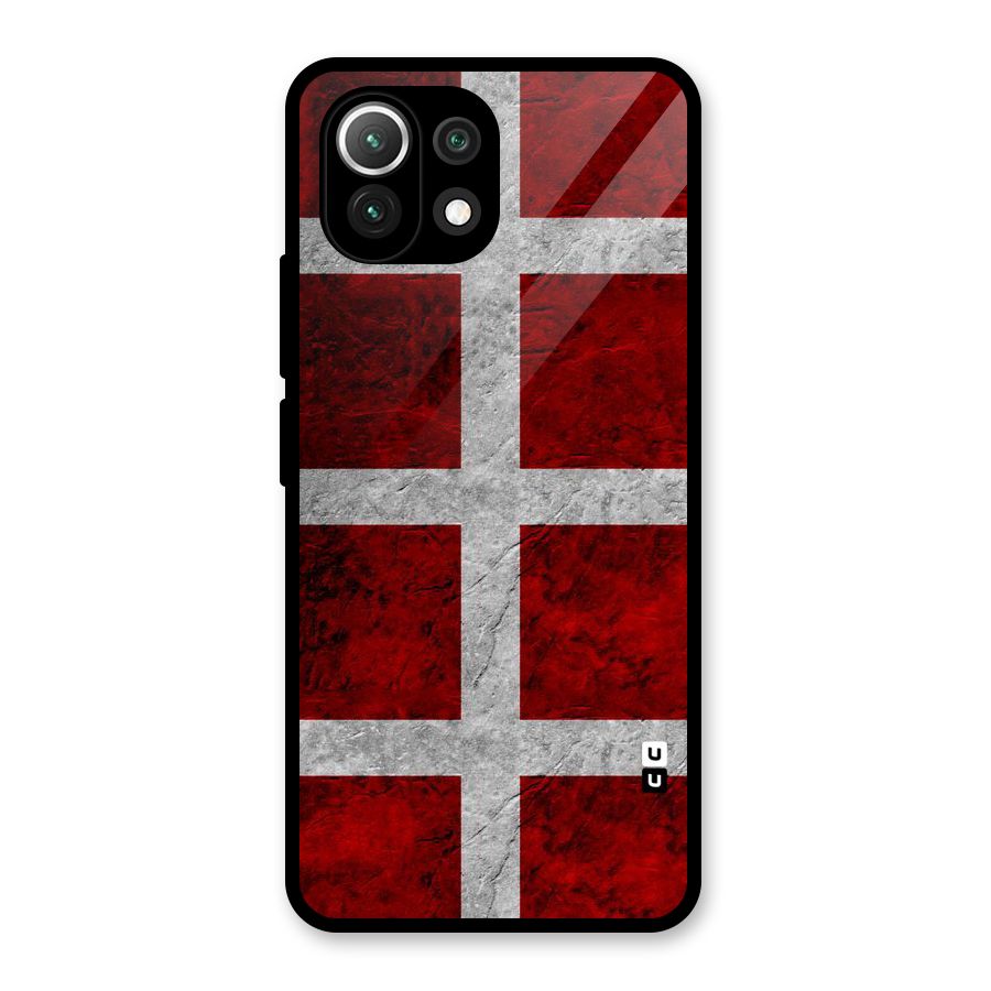 Silver Lines Glass Back Case for Mi 11 Lite NE 5G
