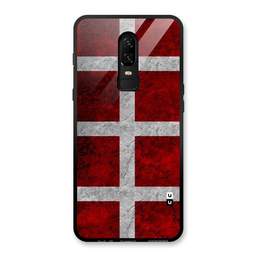 Silver Lines Glass Back Case for OnePlus 6