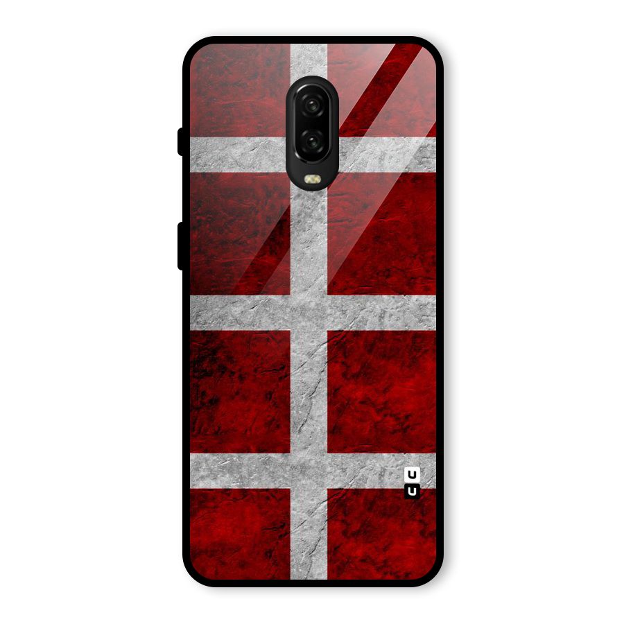 Silver Lines Glass Back Case for OnePlus 6T