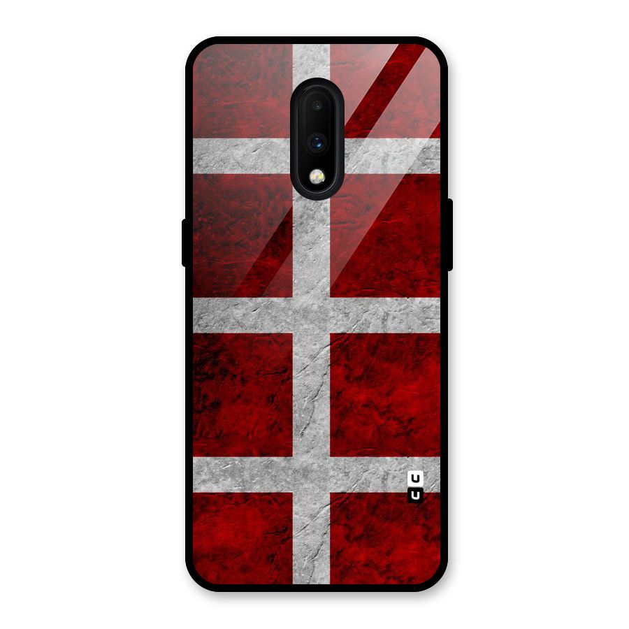 Silver Lines Glass Back Case for OnePlus 7