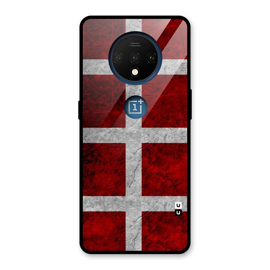 Silver Lines Glass Back Case for OnePlus 7T