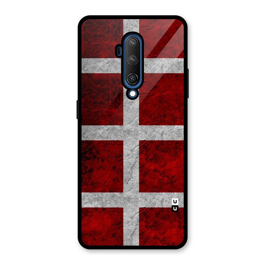 Silver Lines Glass Back Case for OnePlus 7T Pro